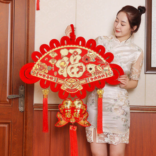 芊米娜高档中国结挂饰双金穗