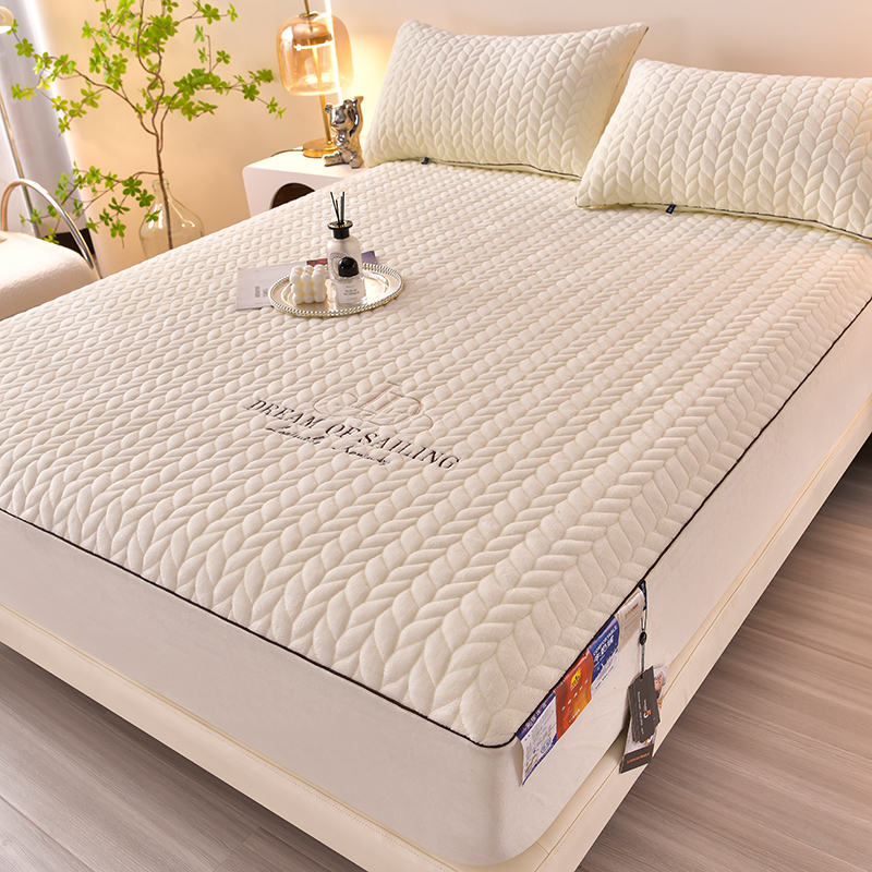 A类母婴级加厚牛奶绒床笠