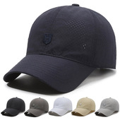 春夏季 新款 刺绣字母R显脸小速干帽男女户外透气打孔遮阳棒球帽潮