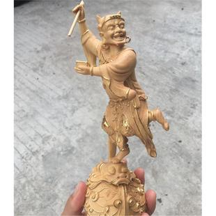 小叶黄杨木雕摆件家居饰品实木雕刻工艺文玩收藏礼品魁星点斗