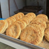 广元 核桃饼特色咸香酥脆撒满核桃一秒化渣即食手工现做大饼150g