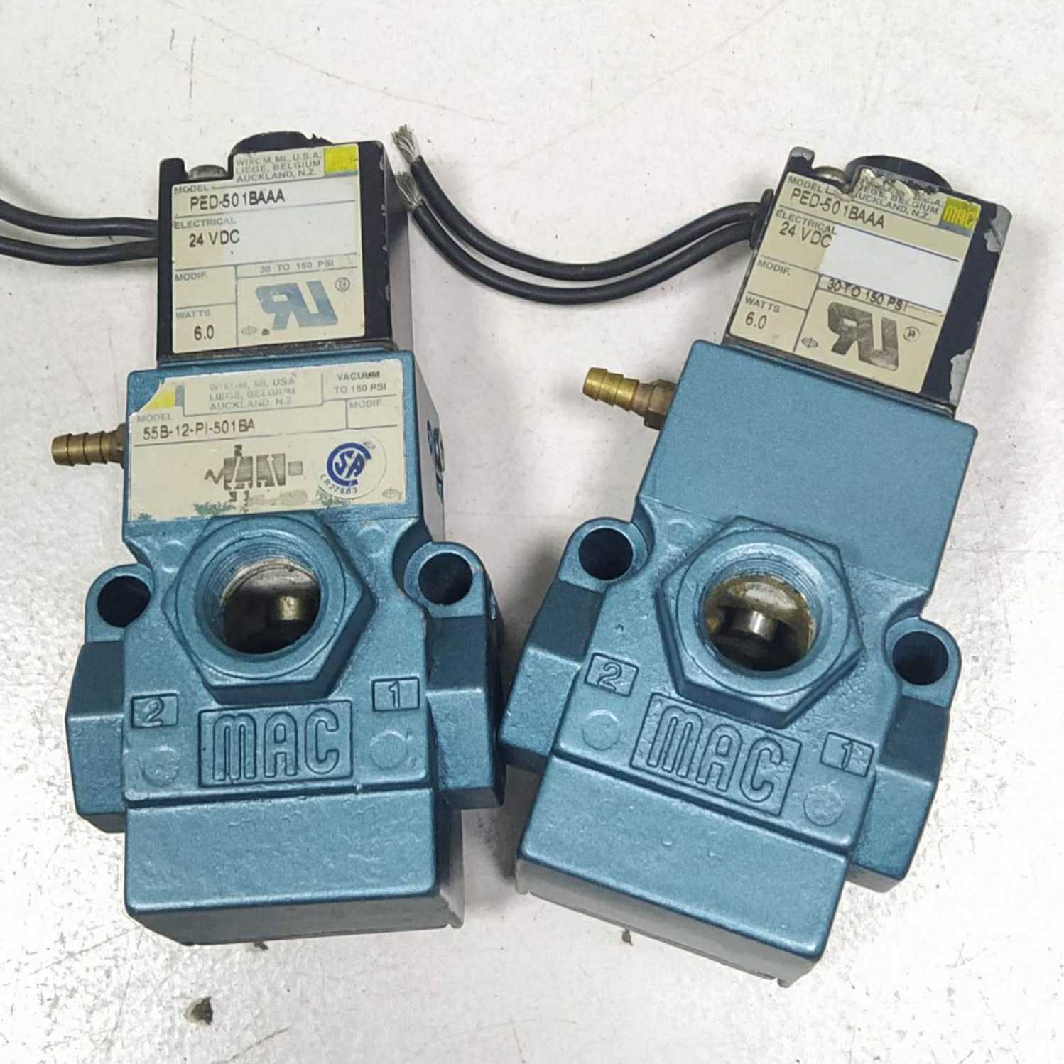 MAC原装拆机电磁阀55B-12-PI-PE-501BA PED-501BAAA 56C-36-121BA