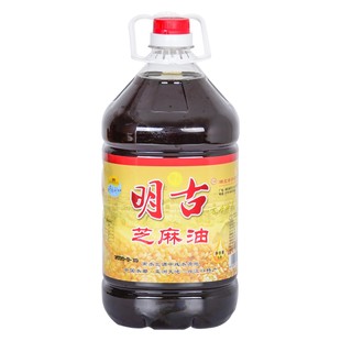 明古压榨芝麻油5L芝麻香油湖北丹江口特产火锅油碟调味油