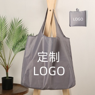 大號(hào)防水環(huán)保手提購(gòu)物袋 定制LOGO文字彩圖 牛津布便攜折疊收納袋