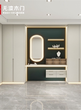 3D无漆木门全屋定制型号PC-2018单投影实木环保工艺现代系列定制