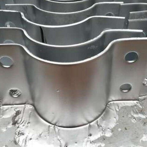 加宽加厚双半圆O型指路牌管箍水泥杆 管卡C型对卡 监控电箱卡箍