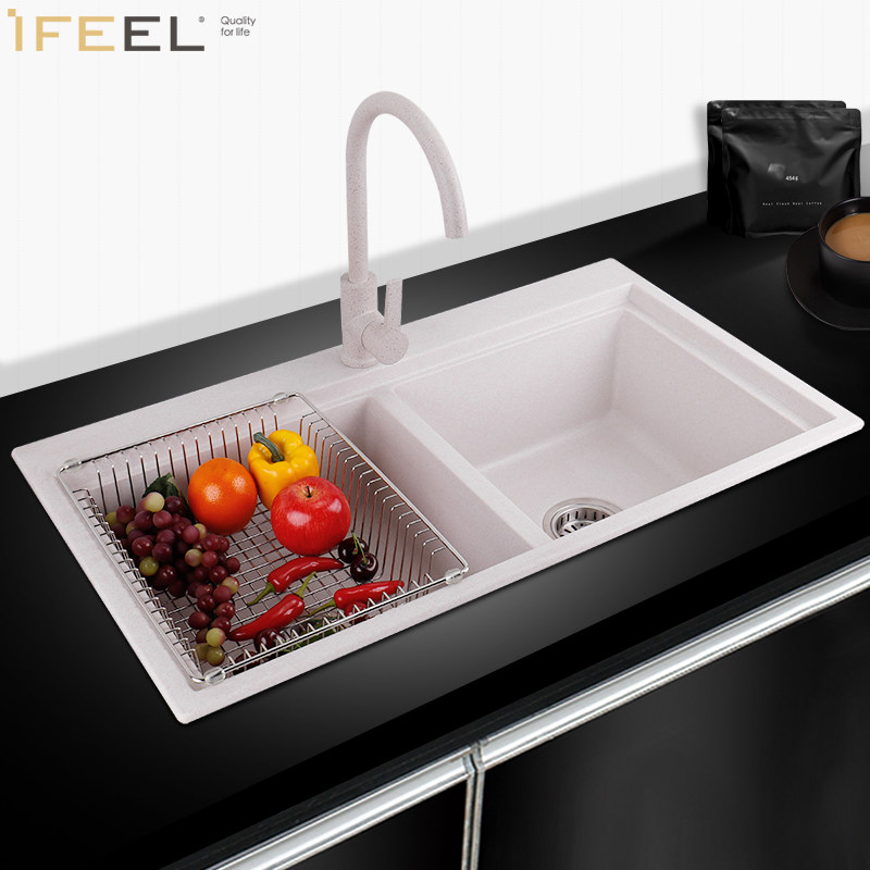 艾斐花岗岩水槽厨房洗菜盆洗碗槽水池大号家用石英石水槽双槽 小编推荐 Wepost 全民代运 马来西亚中国淘宝代运与集运专家