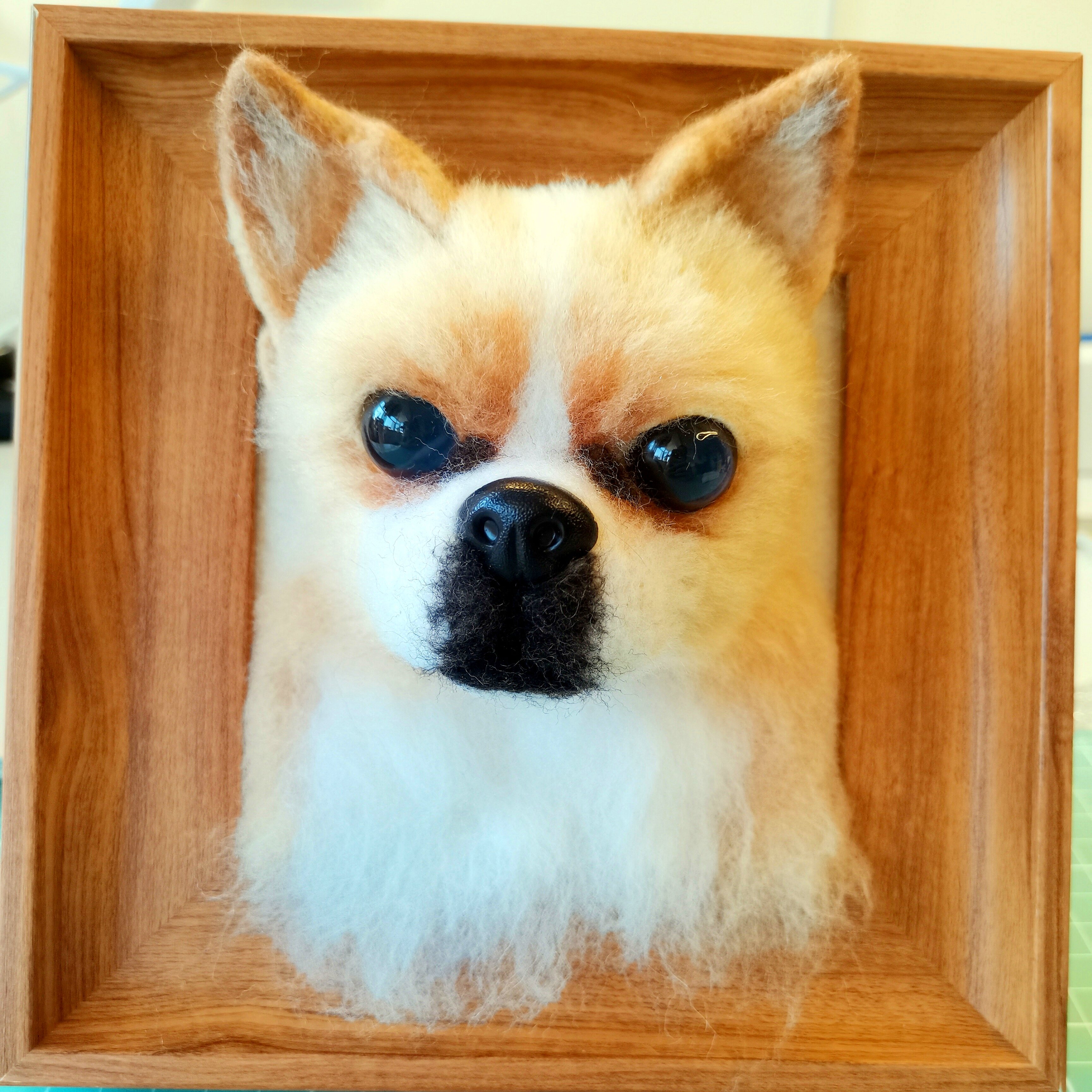 羊毛毡宠物头像定制狗狗猫咪手工制作画像照片定做纪念品生日礼物