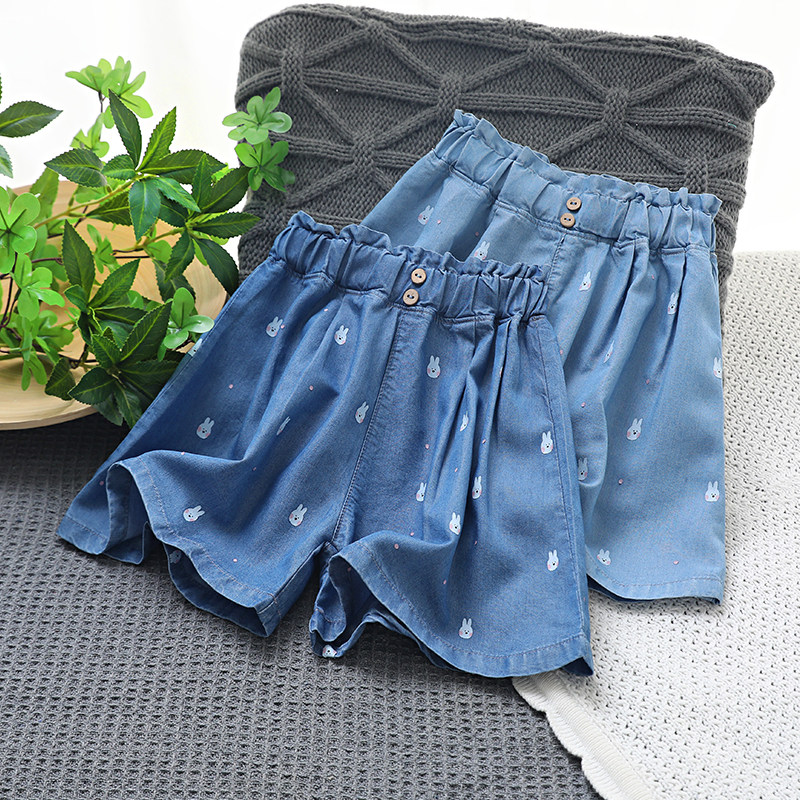 女童牛仔短裤夏季2025新款儿童五分裤子外穿薄款女孩天丝裙裤洋气