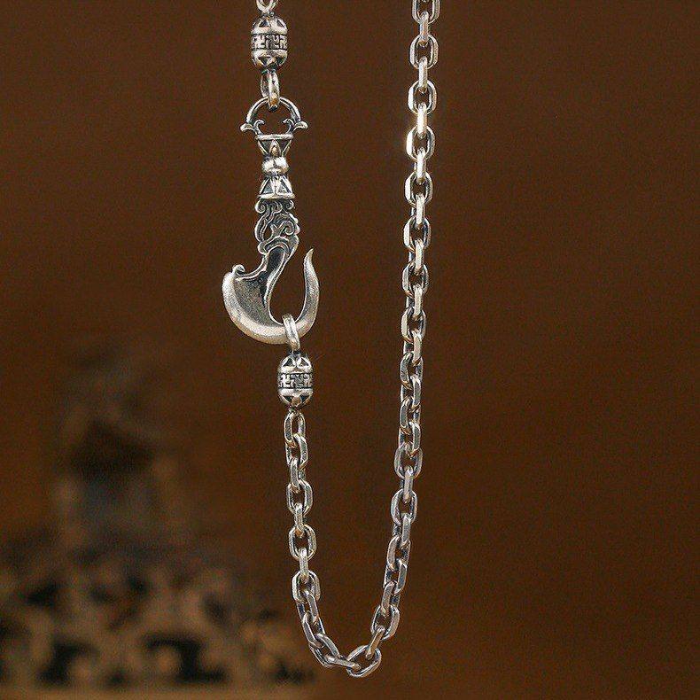 蒙客钺刀项链龙牌吊坠铜镀泰银复古男女款复古藏式民族风时尚个性,饰品/流行首饰/时尚饰品新,项坠/吊坠,淘宝优惠券,粉丝福利购,淘宝优惠卷