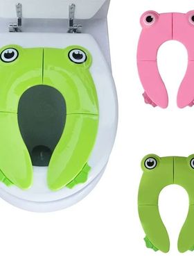 Portable Kids Travel Potty Seat Pad Baby Folding Toilet Trai