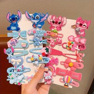 clips cute acrylic Stitch side hair headbands safe cartoon