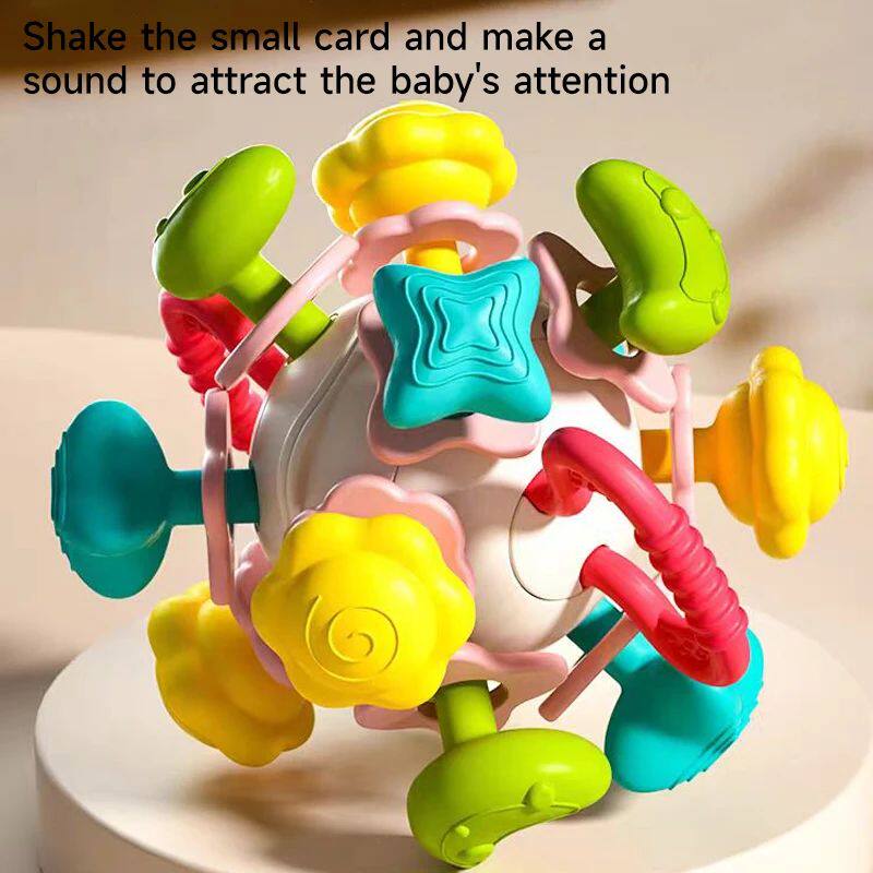 Baby Teethers Rattle Chew Toys Newborn Hand Grip Ball Rattle