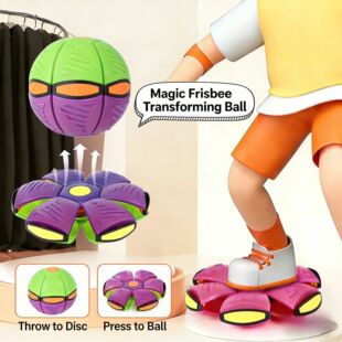 Deformable Flying Saucer Ball Magic Vent Toy for Kids Outdoo