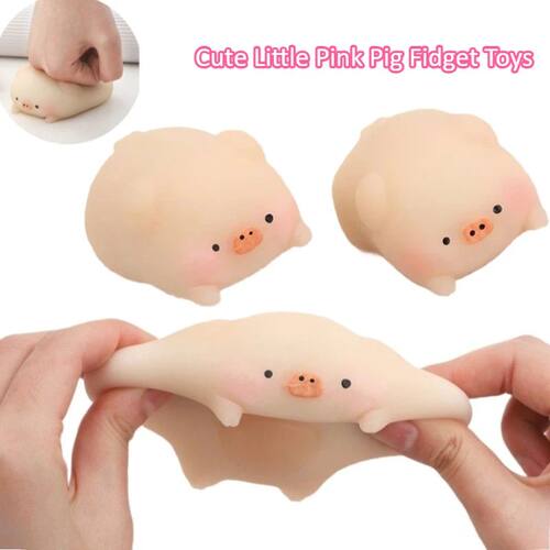 Cute Little Pink Pig Fidget Toys Piglet Sss-relieving and Ve