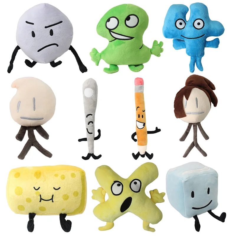 10Style Hot Battle for Dream Island Plush Toy Leafy Firey Fl