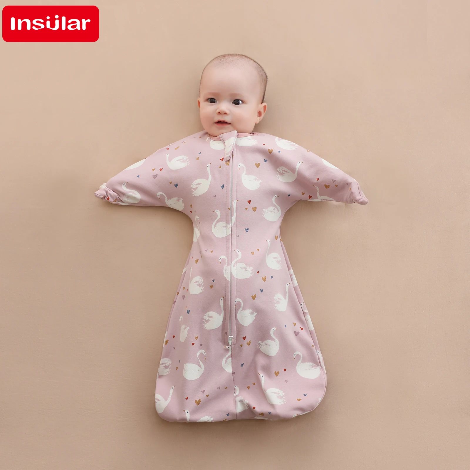 Baby Cotton Sleeping Bags Newborn Anti-shock Sleepsacks Rais