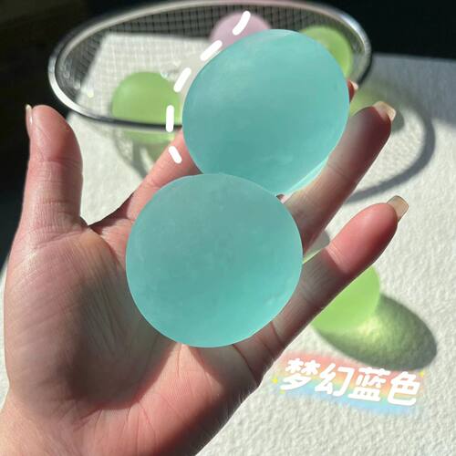 Blue Maltose Squishy Toys Anti Sss Sensory Fidgets Toy Soft