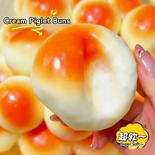 Crispy Honey Mini Bread Handmade Squishy Squeeze Ball Realis