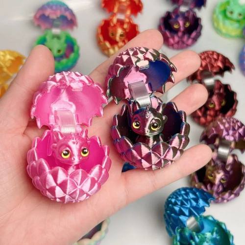 3D Printed Dragon Egg Figures Animal Toys MIni Dragon Fidget