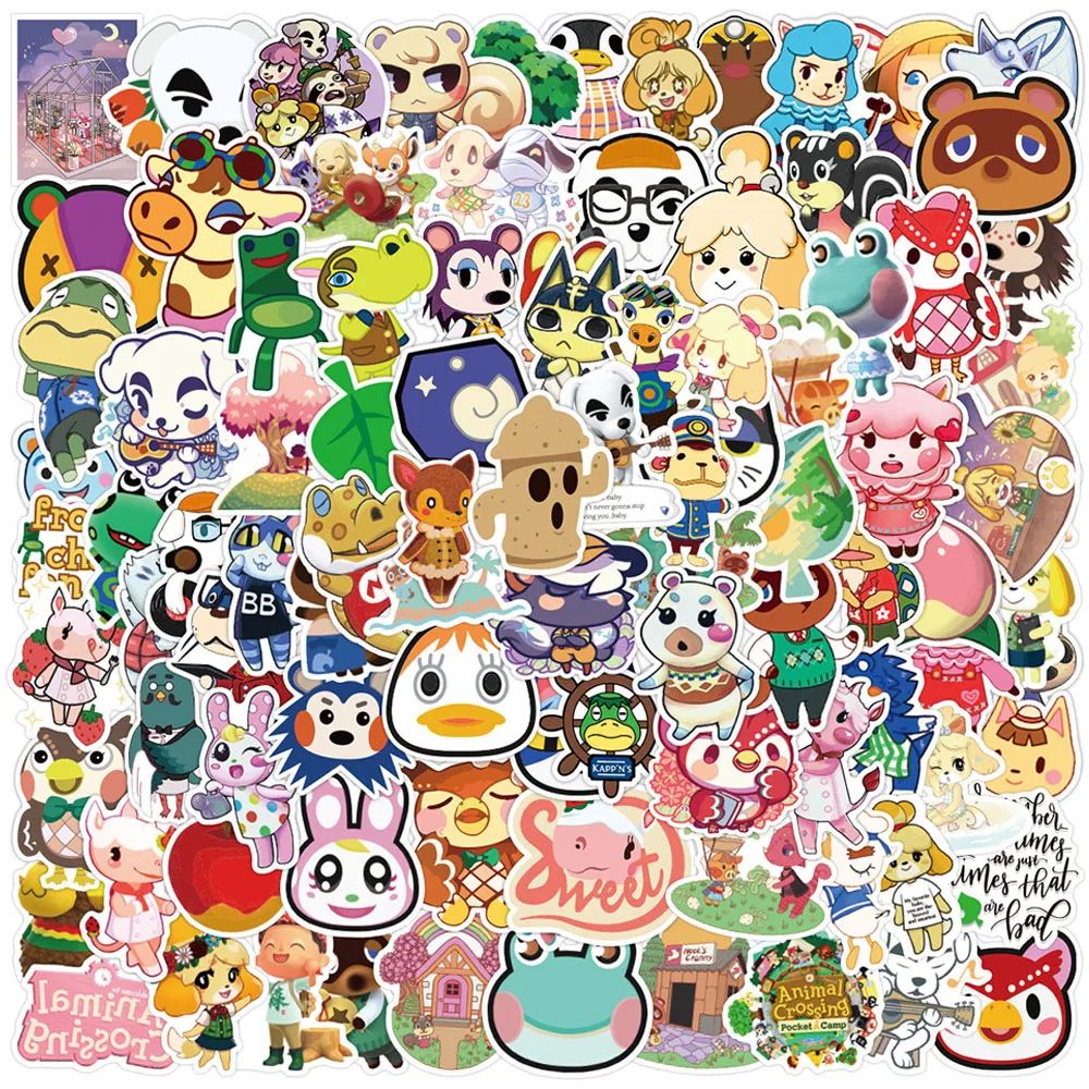 50/100pcs Classic Game Animal Crossing: New Horizons Sticker