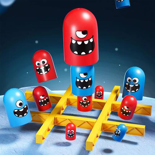 Tic Tac Toe Big Eat Small Gobble Board Game Parent-Child Int