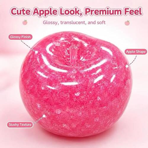 New Apple Slushie Squishy Fidget Toy Crunchy Moldable Non-Bo