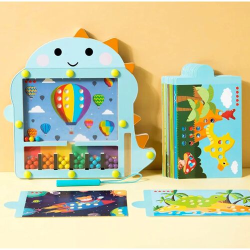 Magnetic Color Maze Montessori Wooden Educational Sorting To