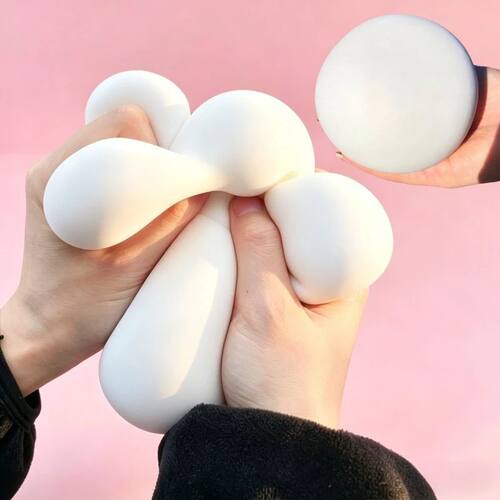 Squishy Bread Stress Ball Fidget Toy Soft Bun Squeeze Ball S