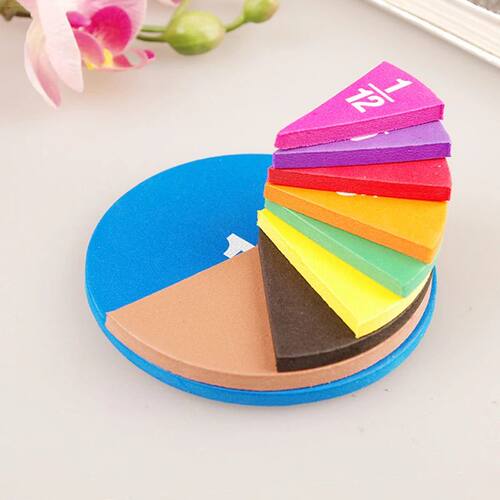 51 Pcs EVA Round Shaped Fractions Instrument Demonstrator Mo