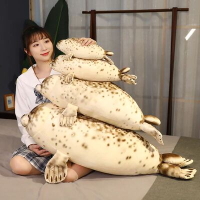Cute Sea Lion Plush Toy Stuffed Fluffy Sea Animals Soft Doll
