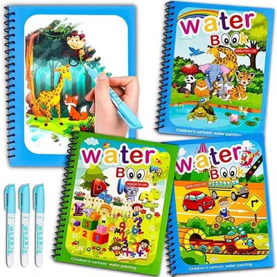 Drawing Coloring Books for Kids Magic Water Book with Pen 2