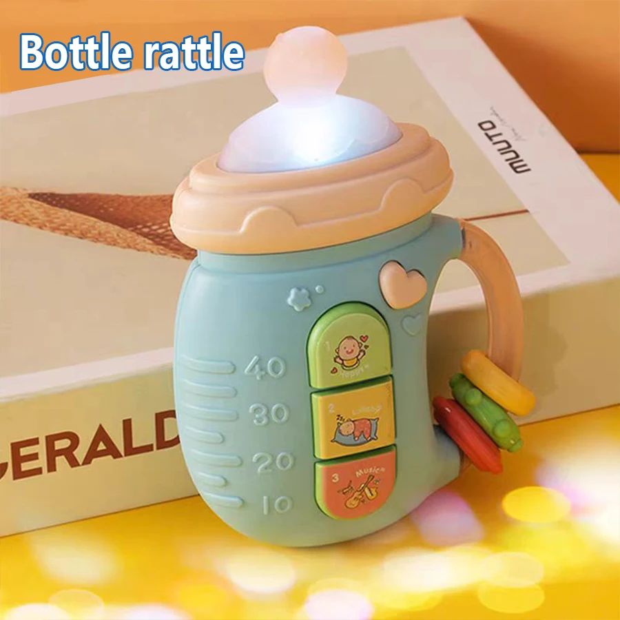 Baby pacifier rattle toys educational early education with l