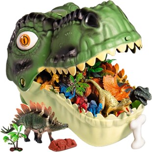 46 Pcs Dinosaur Toy, Dinosaur Figurines Includes Dino Aufbew