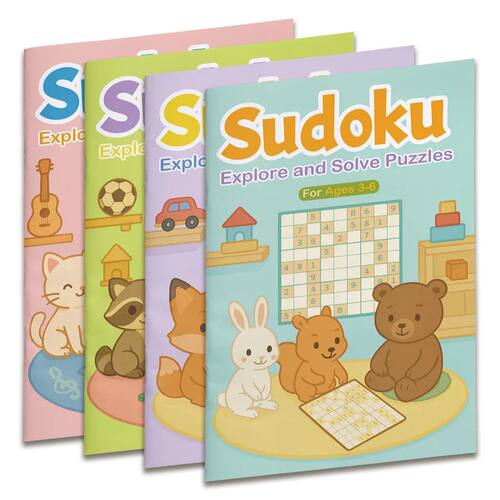 Children’s Sudoku,18th Edition 4-Book Progressive Set (Begi