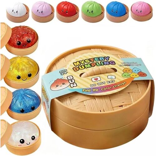 Glitter Dumpling Mystery Box: 10 Colors Random Stress Balls,