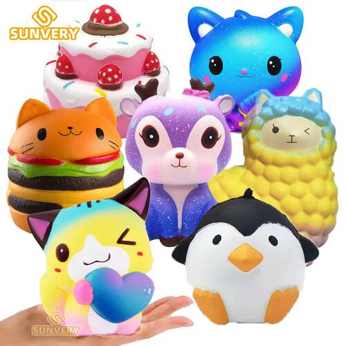 Jumbo Squishy Kawaii Animal Unicorn Cake Deer Panda Squishie