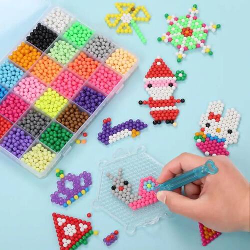 300pcs Box Packing 5mm Selling DIY 3d Aqua Puzzles Toy Perle