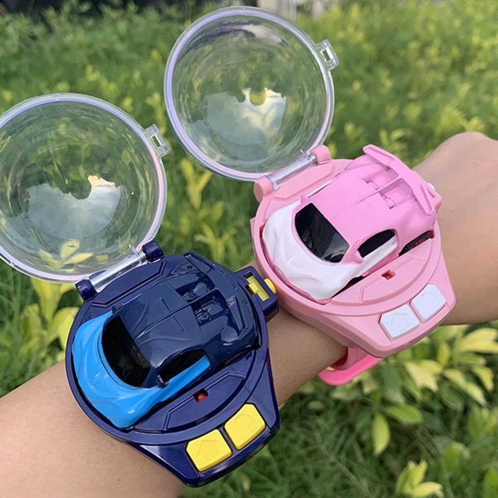 Children Cartoon Mini RC Remote Control Car Watch Toys Elect