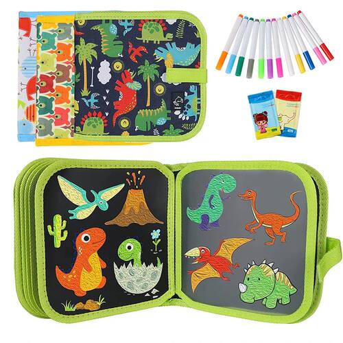 Toddlers Erasable Doodle Book Reusable Drawing Pads Coloring