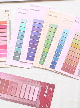 200 Sheets Transparent Sticky Notes Self-Adhesive Reading An