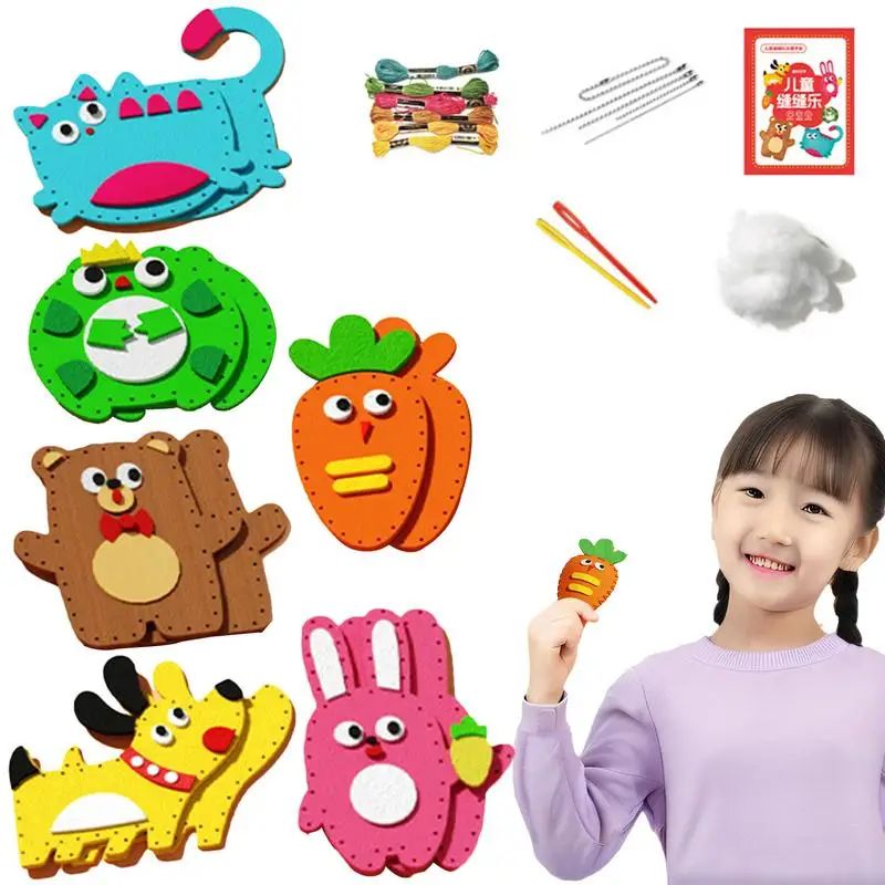 Children DIYs Sewing Toy Kits Kids Craft And Sew Set Educati
