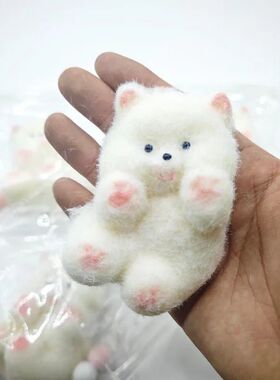 Mochi Taba Squishy  Cute Handmade Silicone Plush Funny Curly