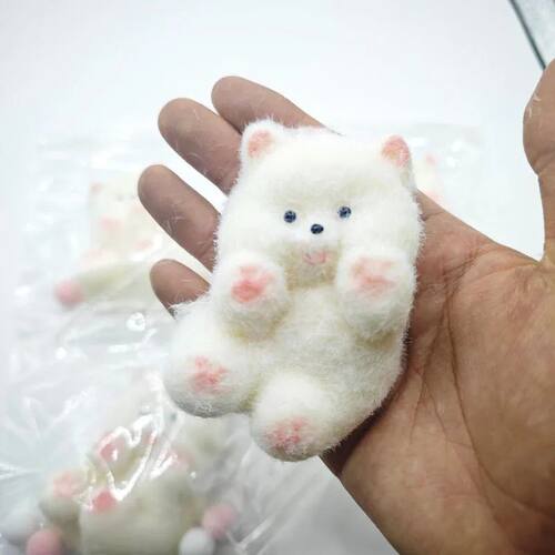 Mochi Taba Squishy  Cute Handmade Silicone Plush Funny Curly