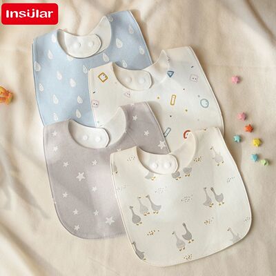 Baby Bibs born Cotton Soft Saliva Towel Infant Feeding Cloth