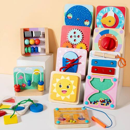 Children's Busy Board DIY Busy Block Accessories Montessori