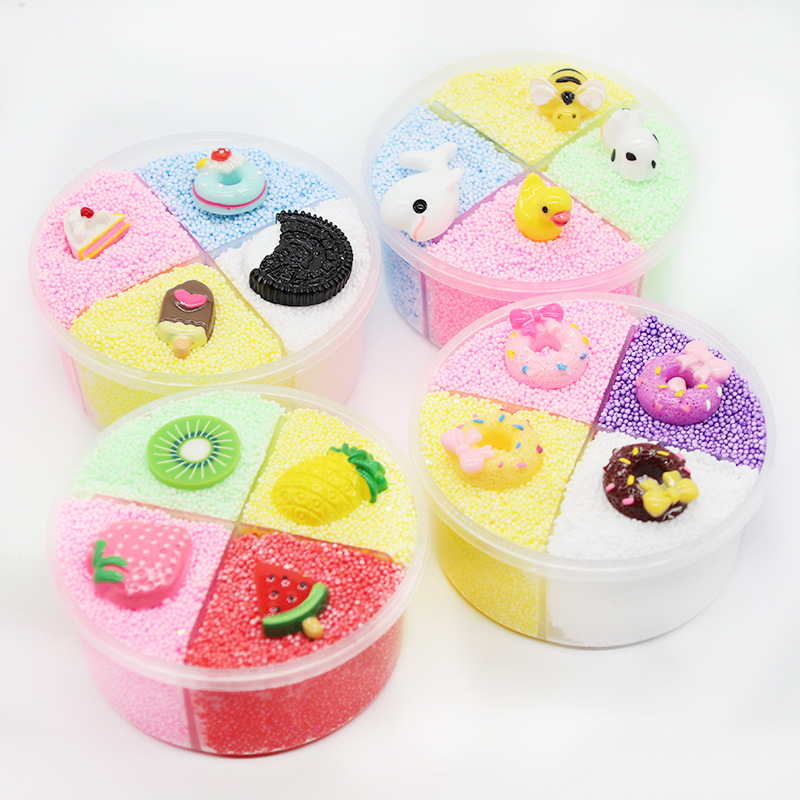 Four-color unmixed snow rice mud crystal mud Children's toy