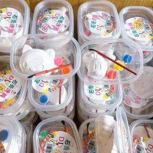 DIY Handmade Graffiti Gypsum White Children Painting Doll