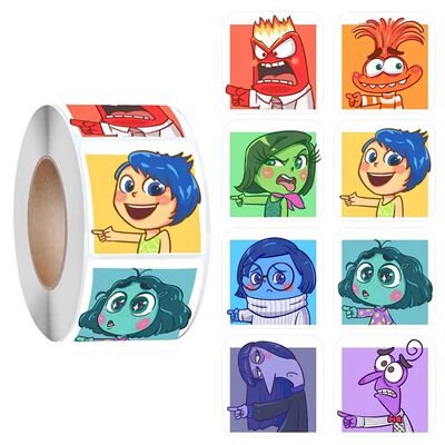 500pcs Inside Out 2, roll stickers, surrounding children's t