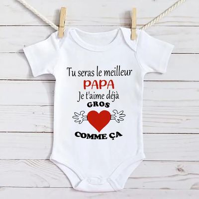You Will Be The Best Dad I Love You Print born Bodysuit Fren